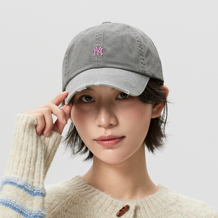 正品MLB刺绣小标户外遮阳旅行垂钓百搭情侣运动休闲棒球帽鸭舌帽