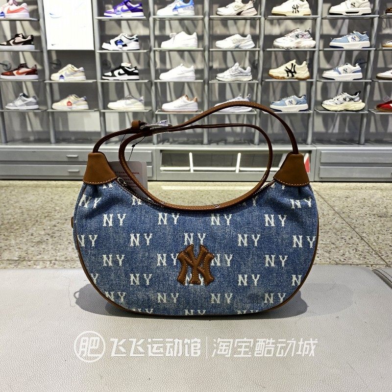 MLB老花字母LOGO单肩挎包手拎包