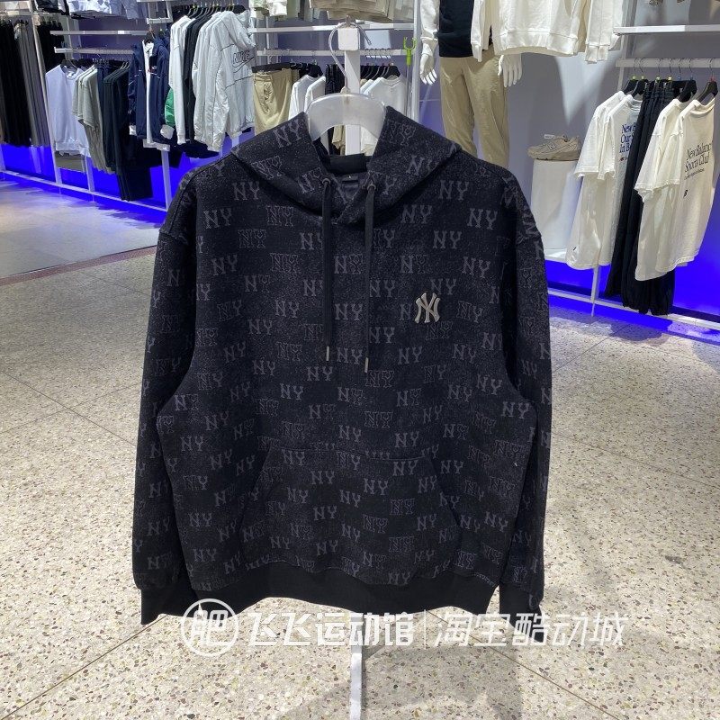 正品新款MLB满印老花连帽百搭情侣男女运动休闲针织卫衣套头衫HDM,运动服/休闲服装,运动卫衣/套头衫,淘宝优惠券,粉丝福利购,淘宝优惠卷