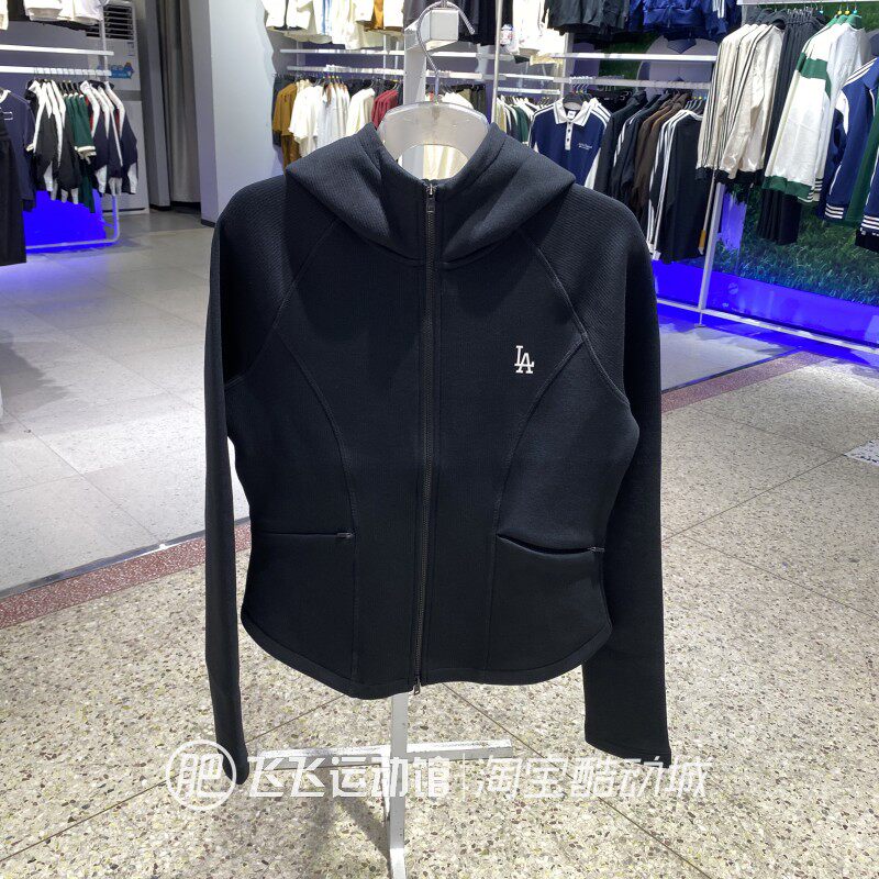 MLB男女连帽字母针织夹克外套