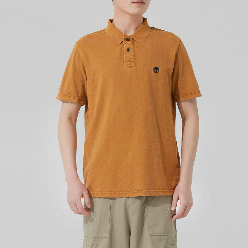 正品Timberland添柏岚男夏季户外纯棉透气运动短袖POLO衫A6R29P47