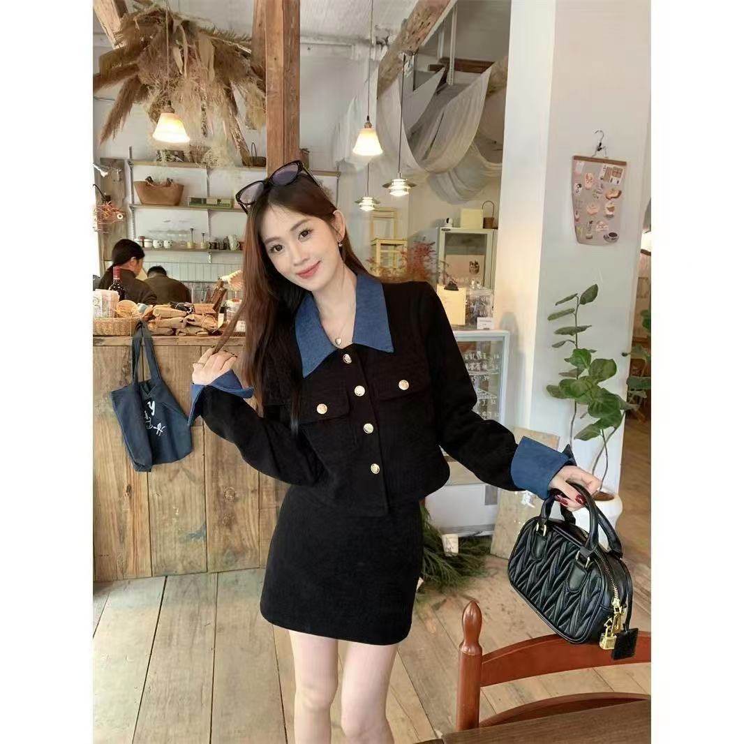 秋冬季小个子穿搭温柔系炸街奶乖法式小香风外套半身裙两件套装女,女装/女士精品,连体衣/裤,淘宝优惠券,粉丝福利购,淘宝优惠卷