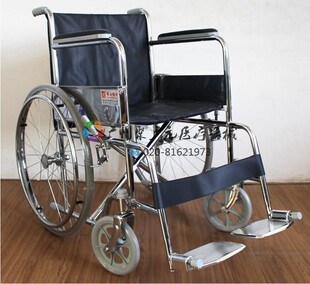 佛山东方轮椅FS809简易钢质折叠实心胎免充气老人代步车大卖促销