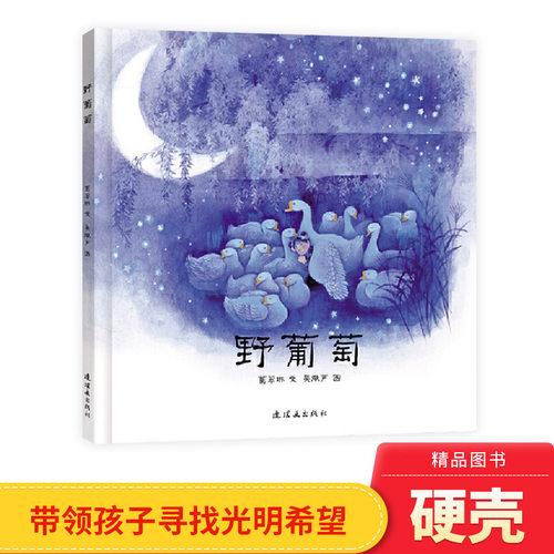 毛毛虫绘本野葡萄精装绘本图画书中国经典图画书带领孩子寻找光明希望启发孩子探索善恶哲思适合3岁4岁5岁6岁7岁8岁阅读正版童书