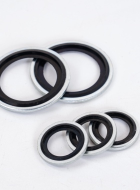 德标自定芯组合垫片丁青氟胶密封垫圈德制螺纹标准M4M5M6-M30厚1