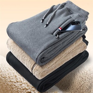 男士 棉裤 大码 羊羔绒保暖卫裤 运动长裤 清仓捡漏纯棉加绒加厚休闲裤