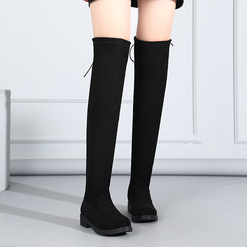 2025秋冬新款过膝长靴女厚底增高