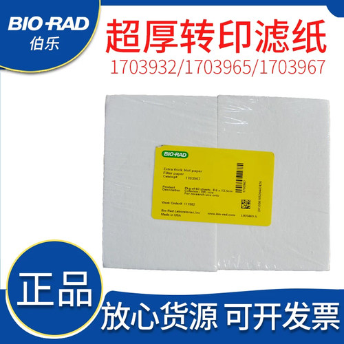 伯乐bio-rad超厚WB电泳转印滤纸