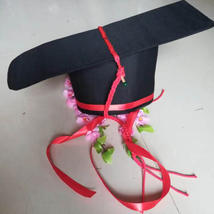 新款汉服成人礼冠爵弁皮弁缁布冠 搭配婚服礼服古装帽子古代冠帽