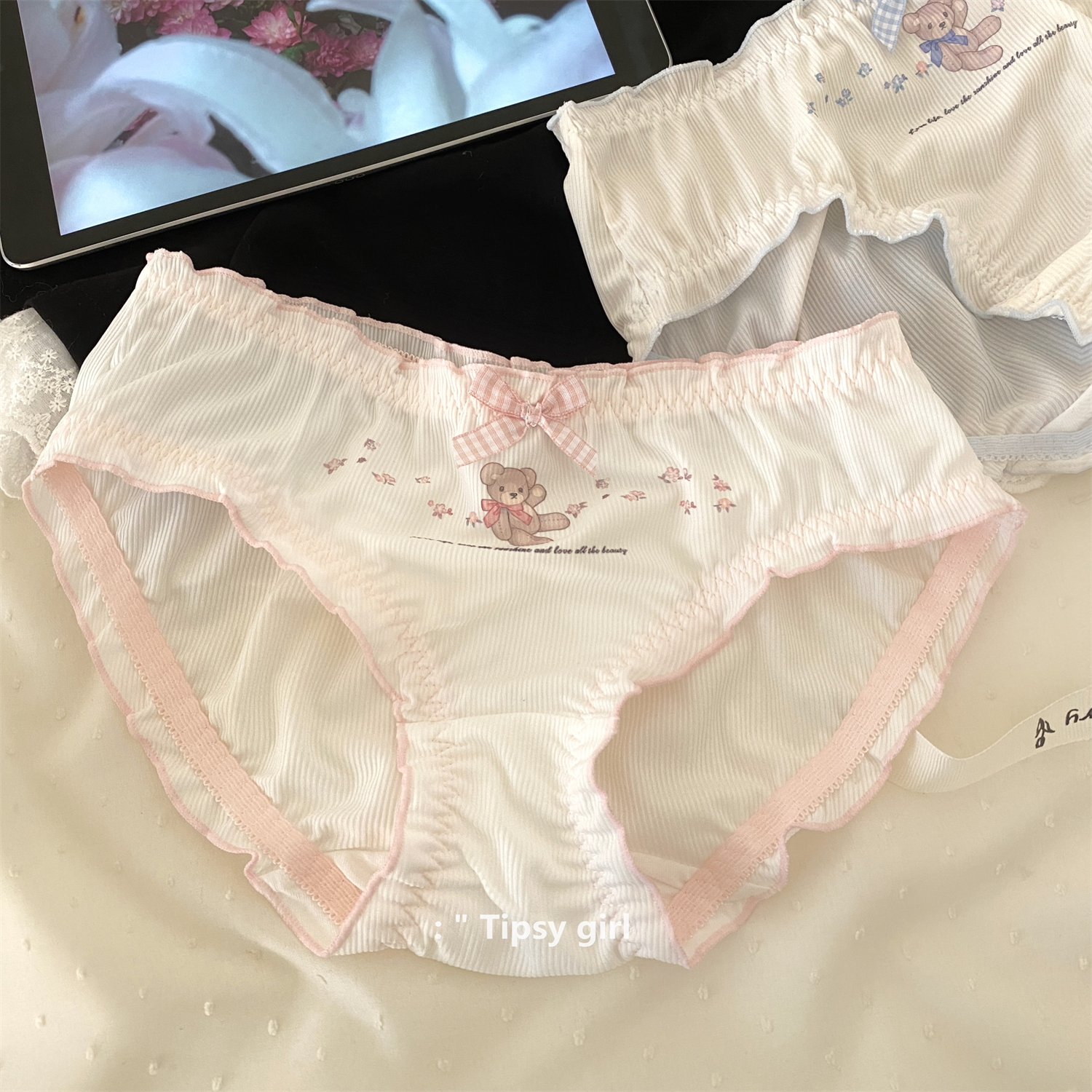 微醺森林可爱小熊内裤软糯