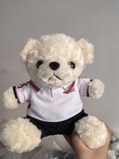 成都七中育才学校短袖校服公仔校服熊泰迪熊娃娃