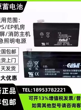 志源CASIL蓄电池CA1222 12V1.2AH2.2AH 防火卷帘门控制箱专用电池