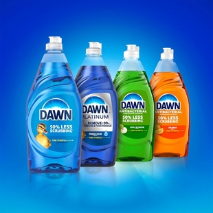 美国进口多维小黄鸭袪油洗碗液洗洁精 Liquid Dawn Dishwashing