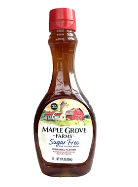 美国枫树农场无加糖糖浆Maple grovec sugar free烘焙健身甜味剂