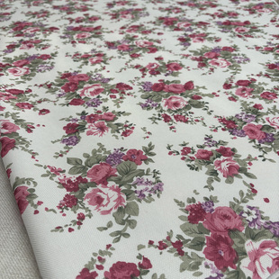 复古小碎花田园风沙发布料抱枕靠垫餐椅套面料桌布