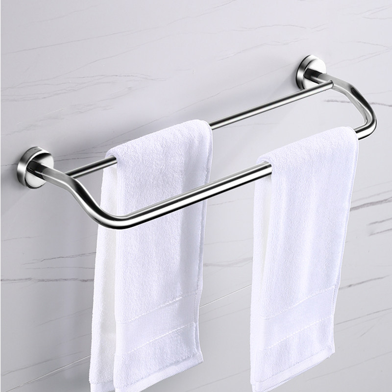 浴室毛巾杆不锈钢毛巾架免打孔