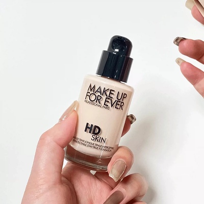 MAKEUPFOREVER玫珂菲新款HD高清无痕仿真肌粉底液1R02 1N06