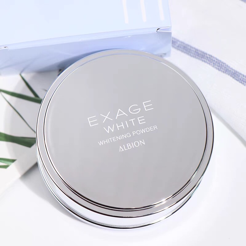 日本albion奥尔滨晚安粉EXAGE WHITE夜用蜜粉清爽透明感18g