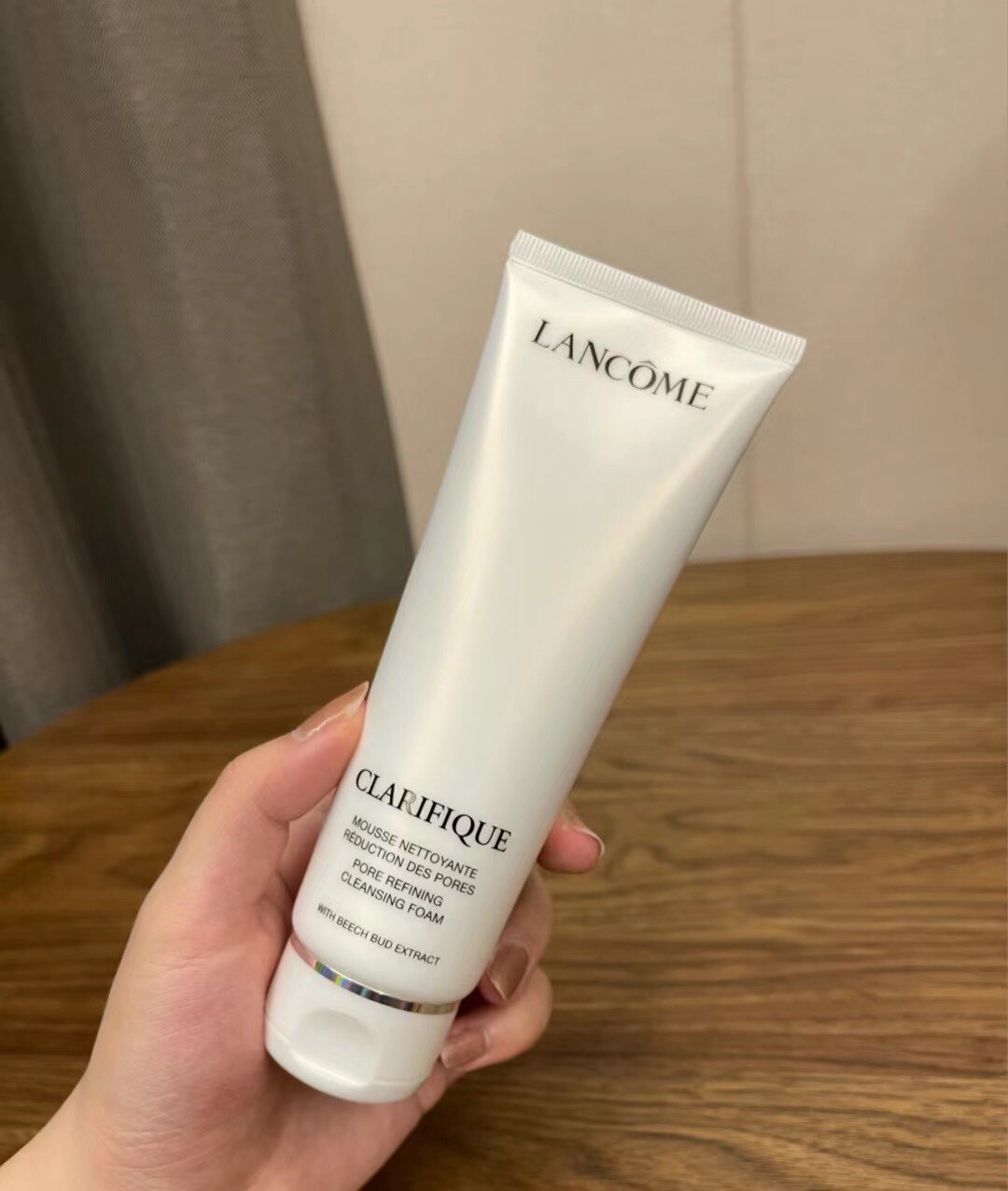lancome兰蔻净澈焕肤洁面乳 温和清洁氨基酸臻白极光洗面奶125ml