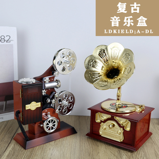 生日礼物毕业季送女生女友朋友送给女孩子儿童实用复古音乐盒摆件