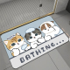 软硅藻泥动物卡通猫咪小狗入户地垫卫生间浴室吸水速干防滑门口