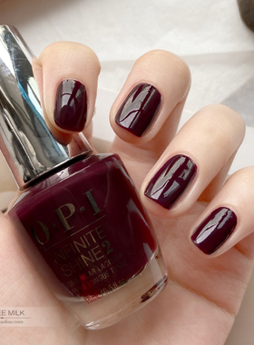 美国OPI微光疗指甲油 复古南瓜色 酒红色 显白持久美甲 原装 仙脚