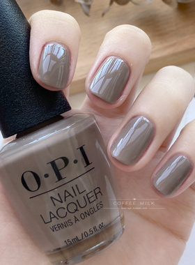 美国原装正品OPI指甲油冰岛I53裸灰色火山灰气质优雅持久美甲原装