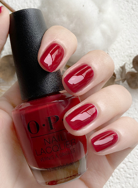 美国OPI指甲油迷你原装指甲油3.75ML显白红色莫兰迪蓝持久不掉色