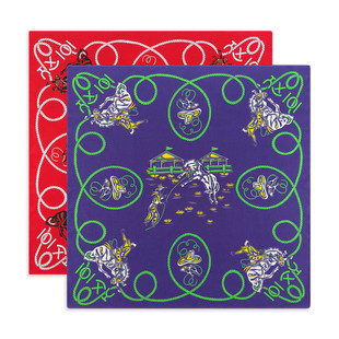 滚烫时光纯棉复古方巾WILD WEST头巾骑行男士阿美咔叽vintage头饰