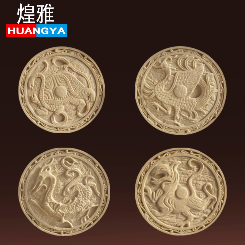 煌雅新GRC水泥玻璃钢雕塑人造砂岩浮雕雕塑背景挂件别墅装饰定制