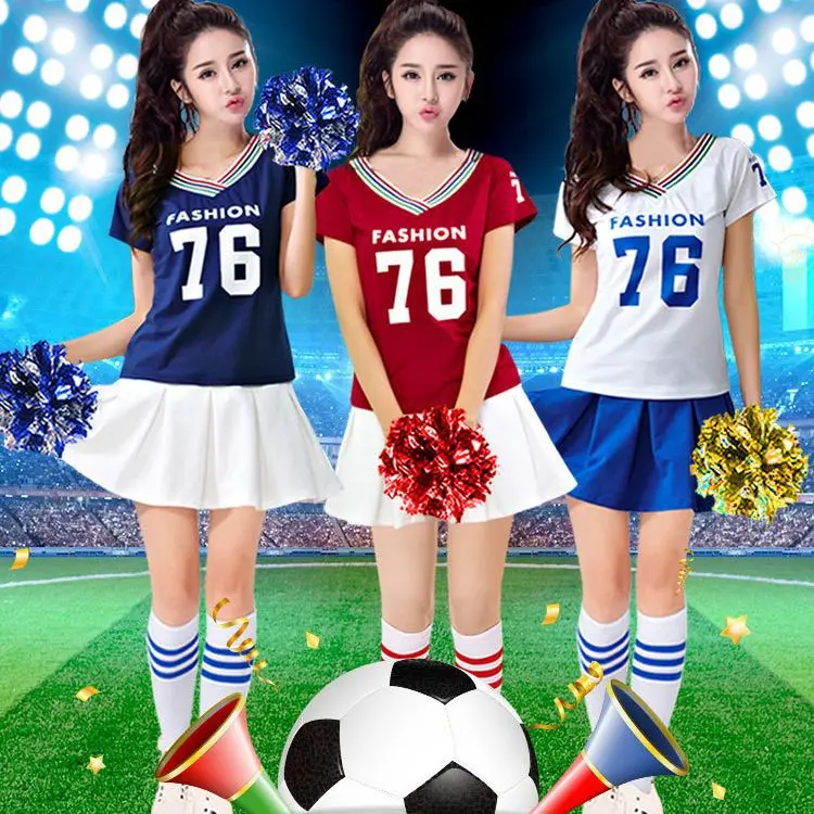学生韩版篮球足球宝贝服装啦啦操舞蹈表演拉拉队服成人女舞服