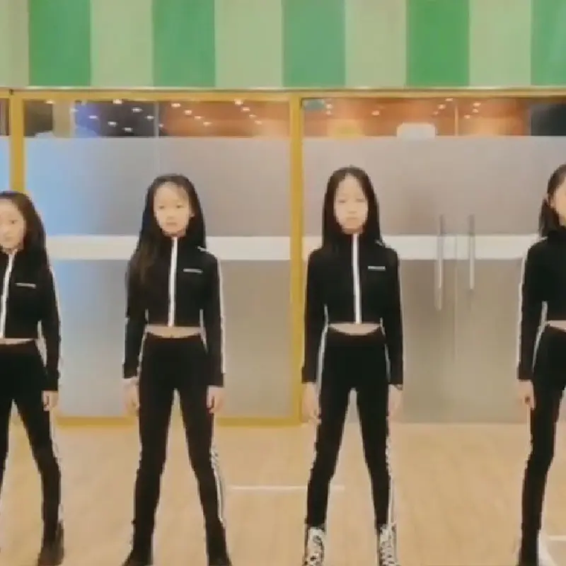 儿童形体礼仪模特训练服装秋季