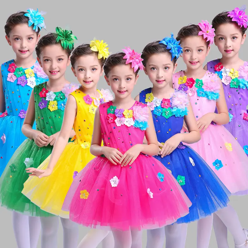 六一儿童演出服女童蓬蓬纱裙幼儿