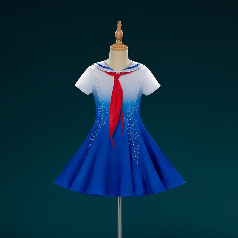 六一节新款儿童合唱演出服渐变色