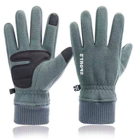 冬季手套儿童男款冬季跑步骑行加绒保暖运动骑车滑雪可触屏内胆