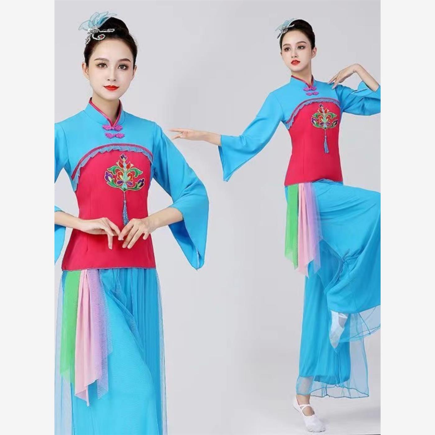 秧歌服女新款套装中老年