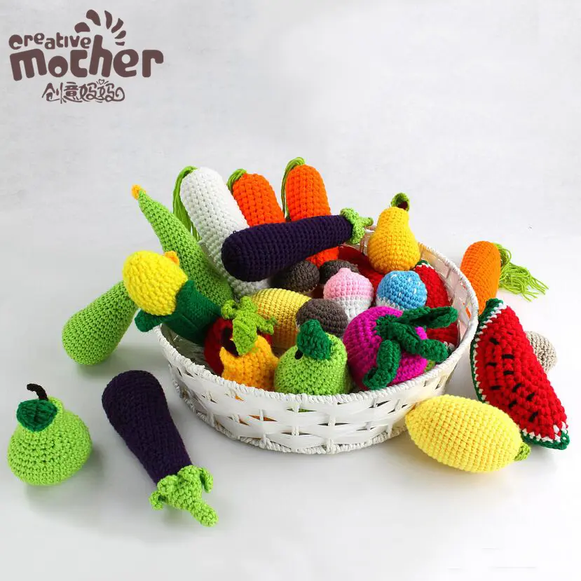 摄影道具毛线水果蔬菜儿童玩具