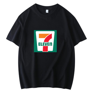 7-11seveneleven便利店7 ELEVEN 7 11连锁店夏天定制短袖T恤工服
