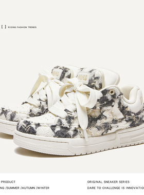 MQMS破坏美学系列国潮水墨画面包鞋低帮板鞋休闲男女情侣鞋潮鞋子