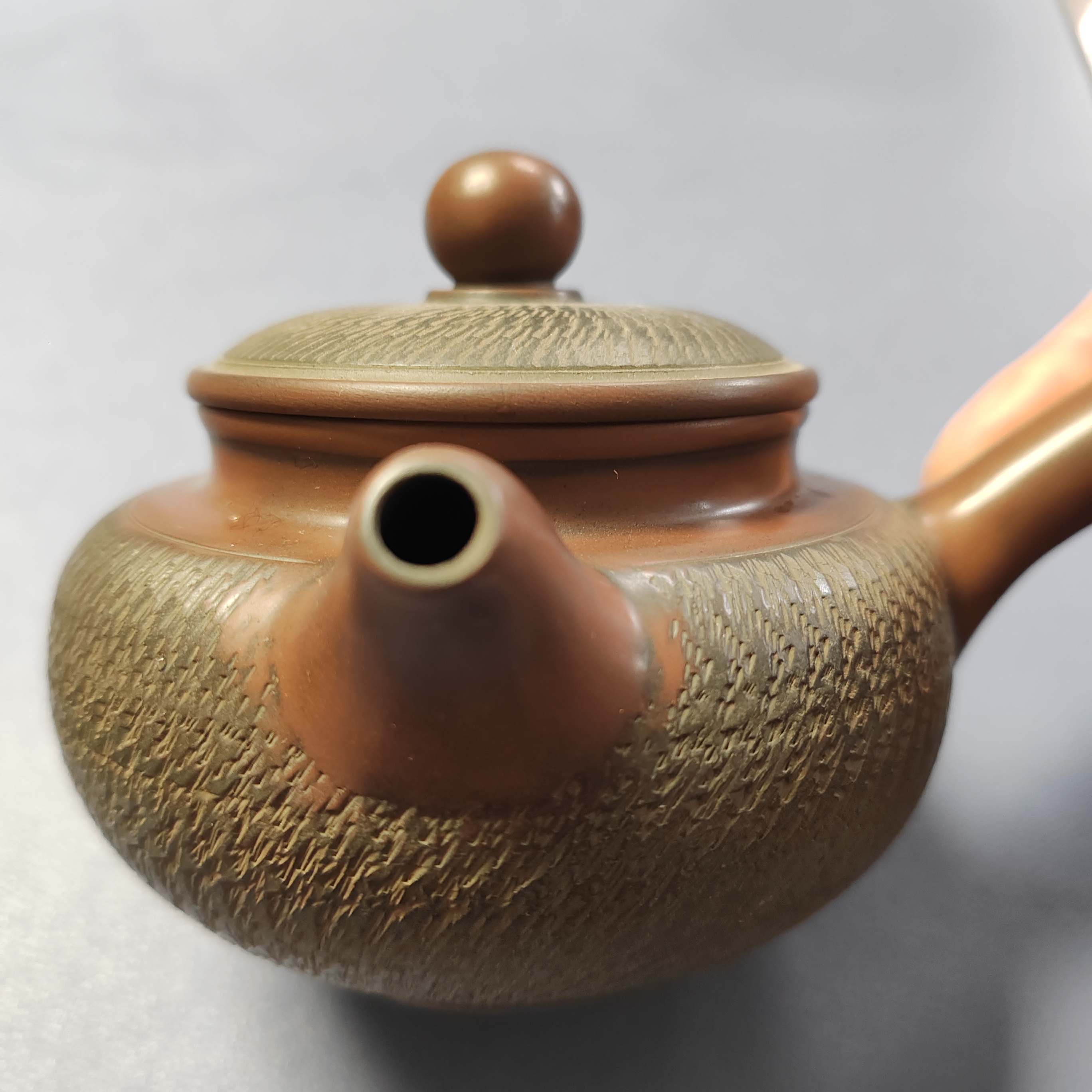 跳刀仿古坭兴壶手拉壶纯手工230ml办公室客厅家用待客用
