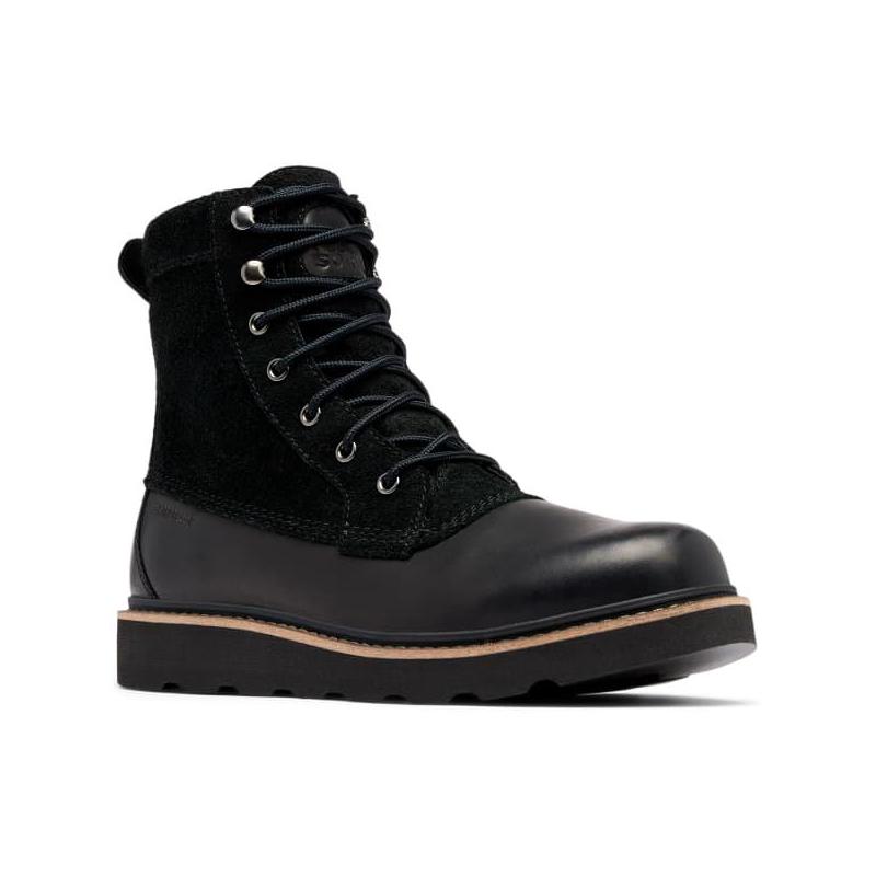 SOREL男士雪地靴防水保暖防滑工装靴中筒系带户外靴