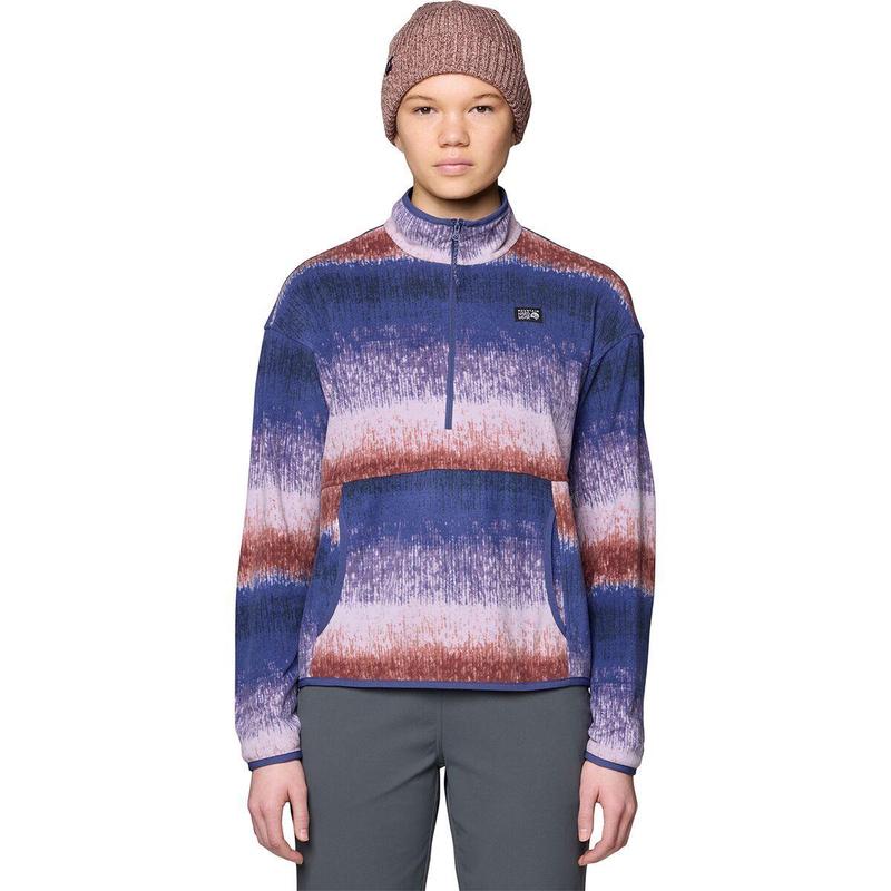 Mountain hardwear山浩女士抓绒衣保暖透气防风保暖上衣半拉链