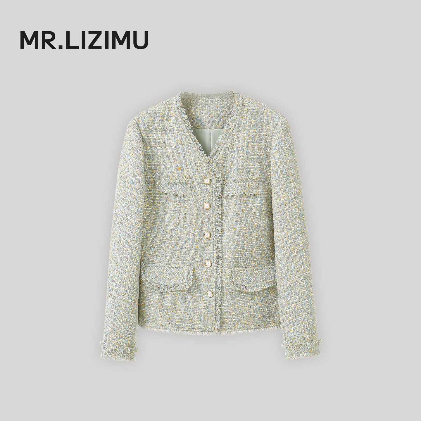 李子木先生春季休闲小香风外套女2026年百搭V领气质减龄洋气上衣