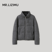 李子木先生休闲简约立领棉服外套女冬面包服加厚保暖拉链棉衣外套