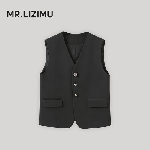 V领百搭休闲马甲女春季叠穿外搭