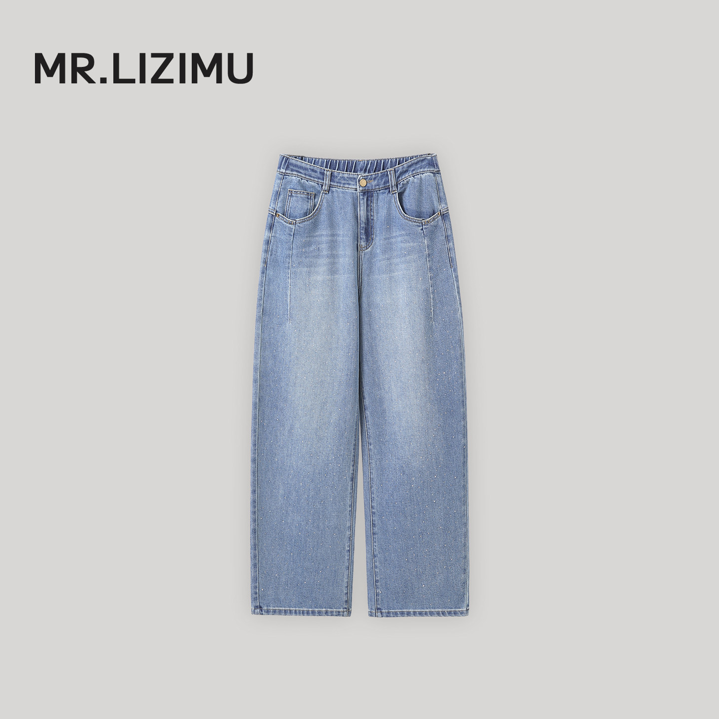 李子木先生百搭水洗高腰牛仔裤女2026春季新款减龄休闲长裤直筒裤
