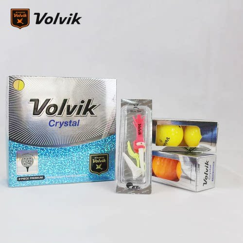 韩国正品Volvik高尔夫彩球三层四层哑光下场球golf特价球下场球