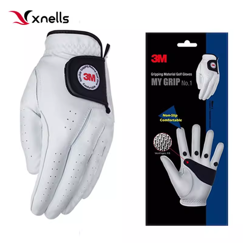 Xnells韩国进口3M高尔夫手套 舒适透气防滑耐磨手套 提高抓握杆