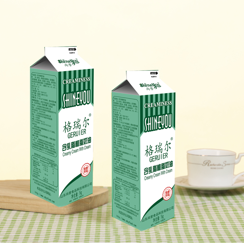 格瑞尔富含乳脂奶油1kg蛋糕裱花慕斯甜品家用烘焙材料