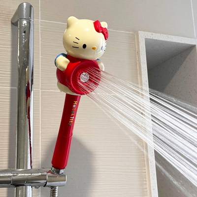 单个花洒喷头软管套装浴室家用增压hellokitty莲蓬头儿童婴儿洗澡